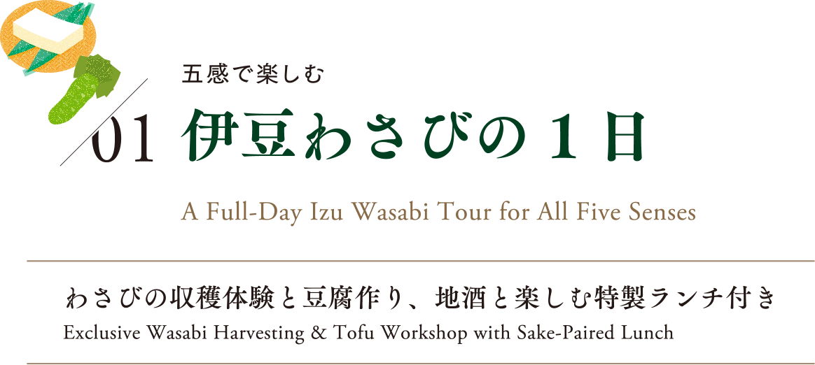 01伊豆わさびの1日|A Full-Day Izu Wasabi Tour gor All Five Senses